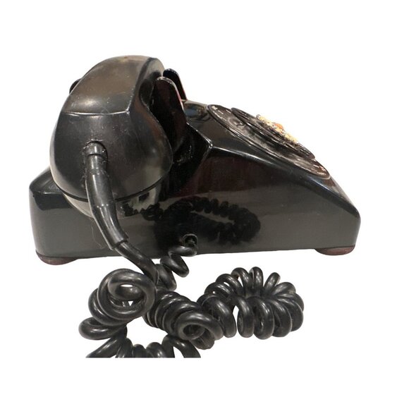 Vintage Western Electric Bell Embellished Rotary Black Phone - Picture 4 of 5